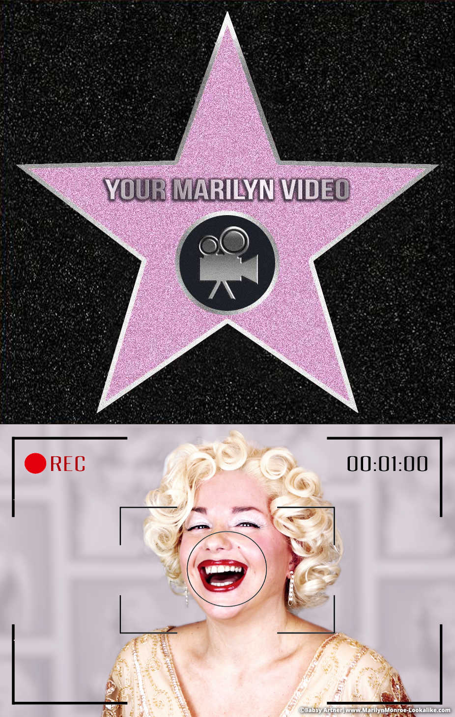 Personalized video from Babsy Artner as Marilyn Monroe