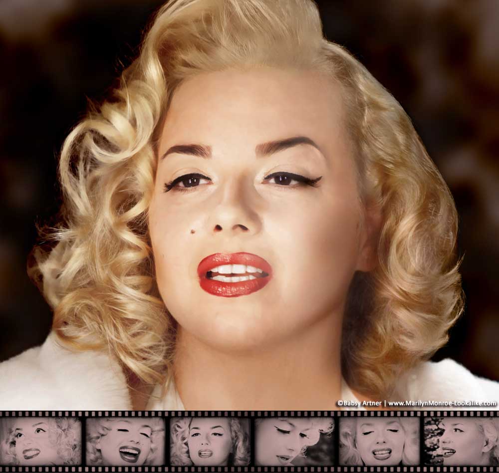 Babsy Artner as Marilyn Monroe - Official Website Banner